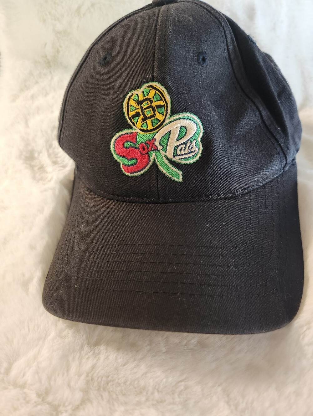Black Boston Baseball Cap